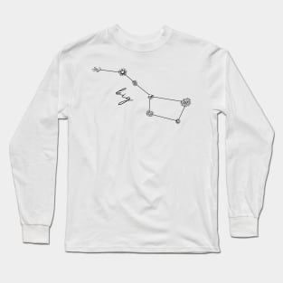 Floral Big Dipper Constellation Long Sleeve T-Shirt